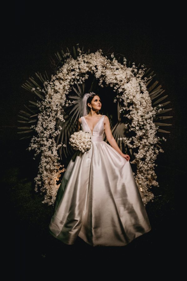 Silk gown