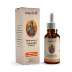 Aceite esencial espiritual en frasco de vidrio ámbar con gotero