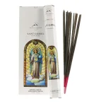 Incienso San Gabriel aroma ámbar con 120 palitos y oración incluida para oración y ambiente espiritual